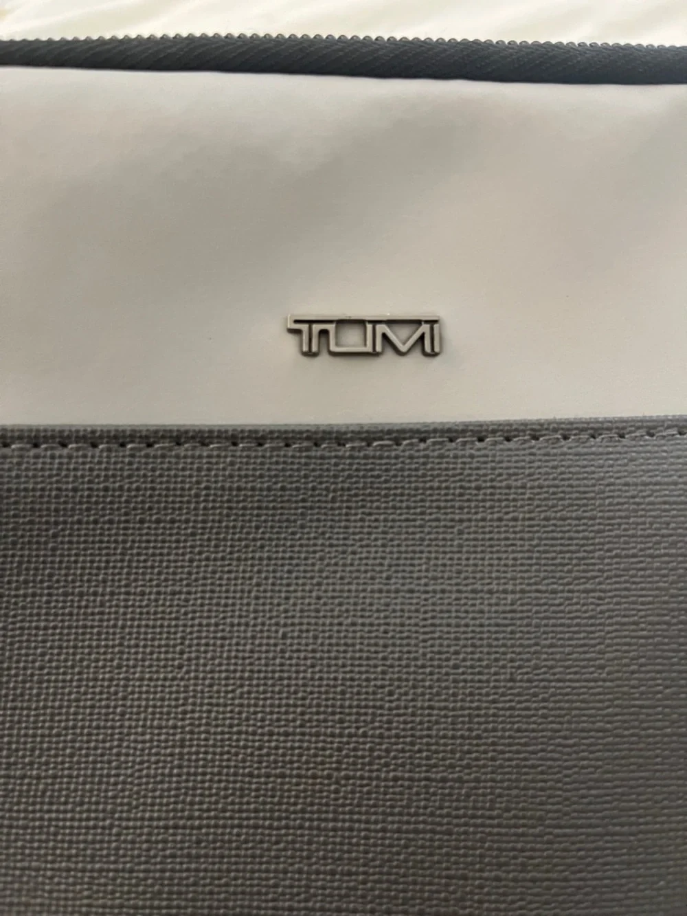 Tumi Gray and Black Two-Tone Toiletry Pouch